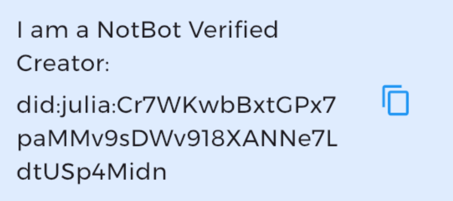 Verified Creator Request
